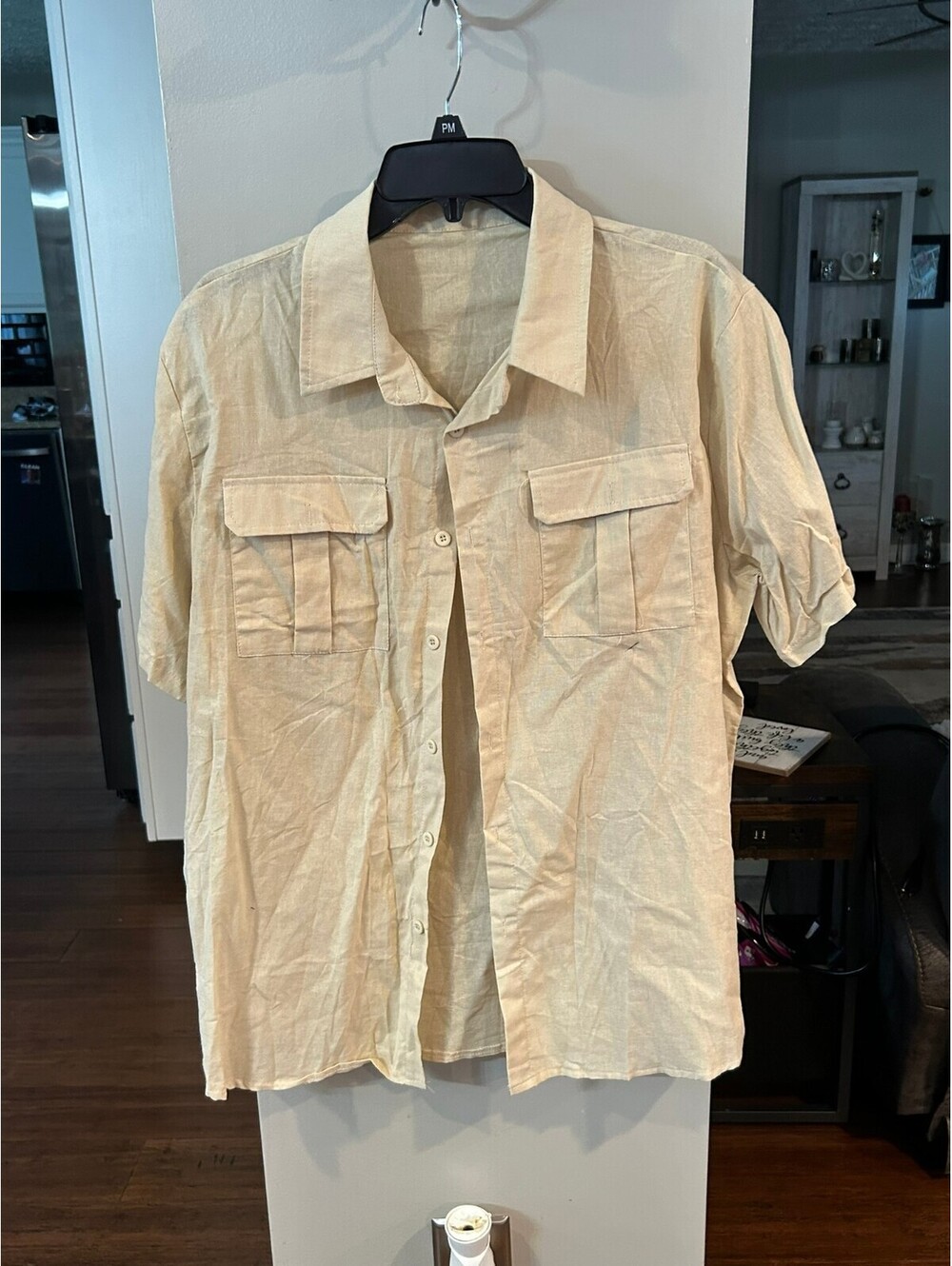 Beige Button Shirt